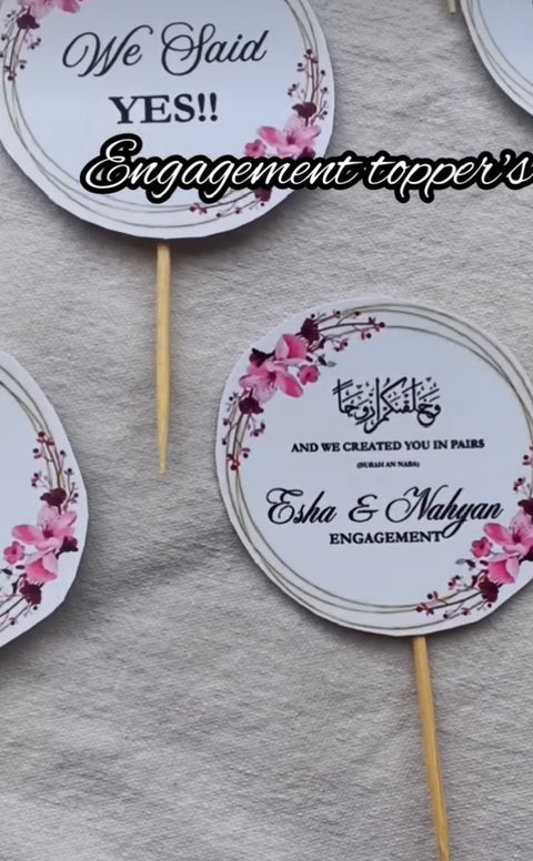 🍭 Custom Event Toppers ✨