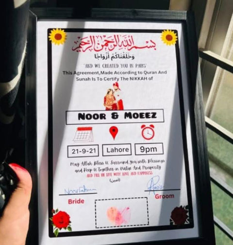 Nikkah Thumb Frame